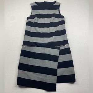 Banana Republic Black and Gray Asymmetrical Sheath Dress, 2